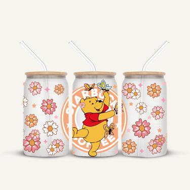 Winnie The Pooh Glass Cup *FROSTED*